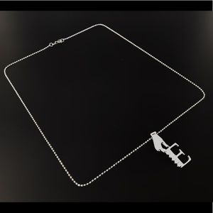 Necklace with Letter E Pendant